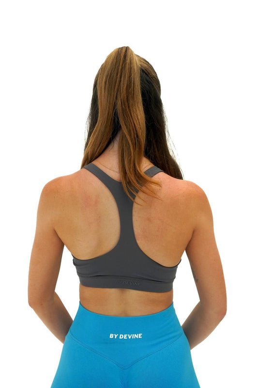 Everyday Performance Bra - Space Grey - by devine co