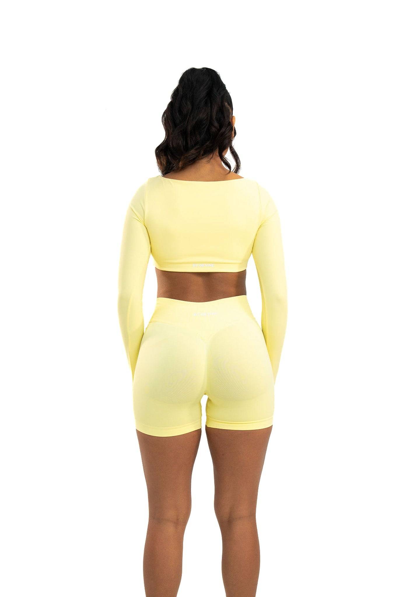 Evolve Long Sleeve Crop - Butter - by devine co