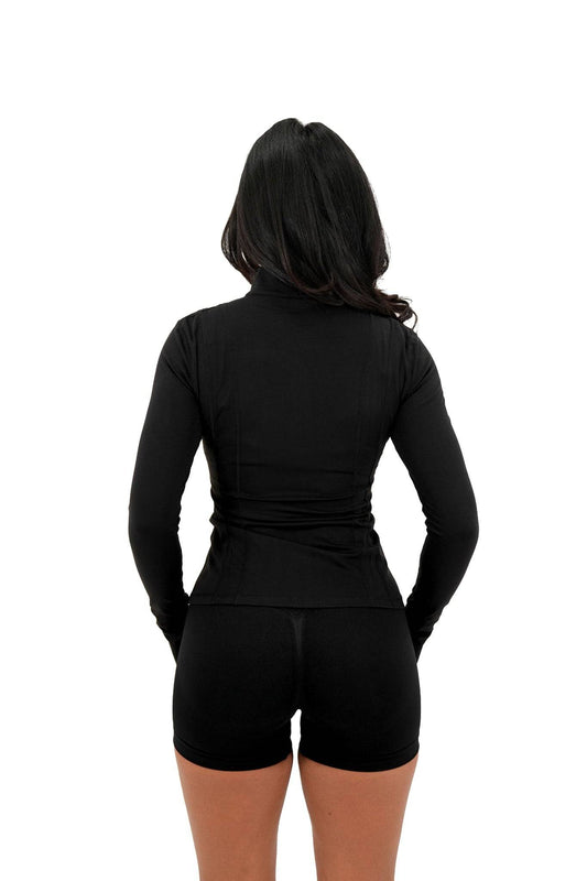 Fitted Jacket - Ebony Black - by devine co