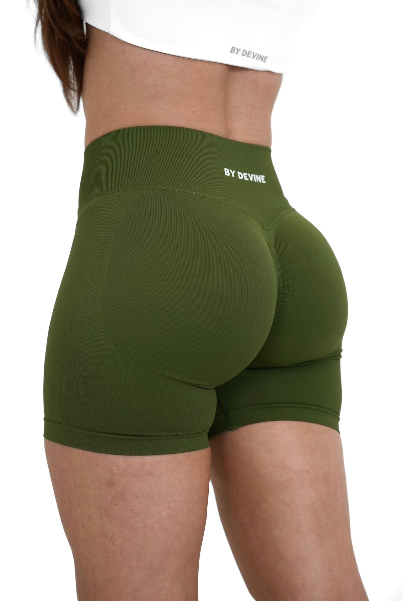 Mini Seamless Scrunch Shorts - Khaki