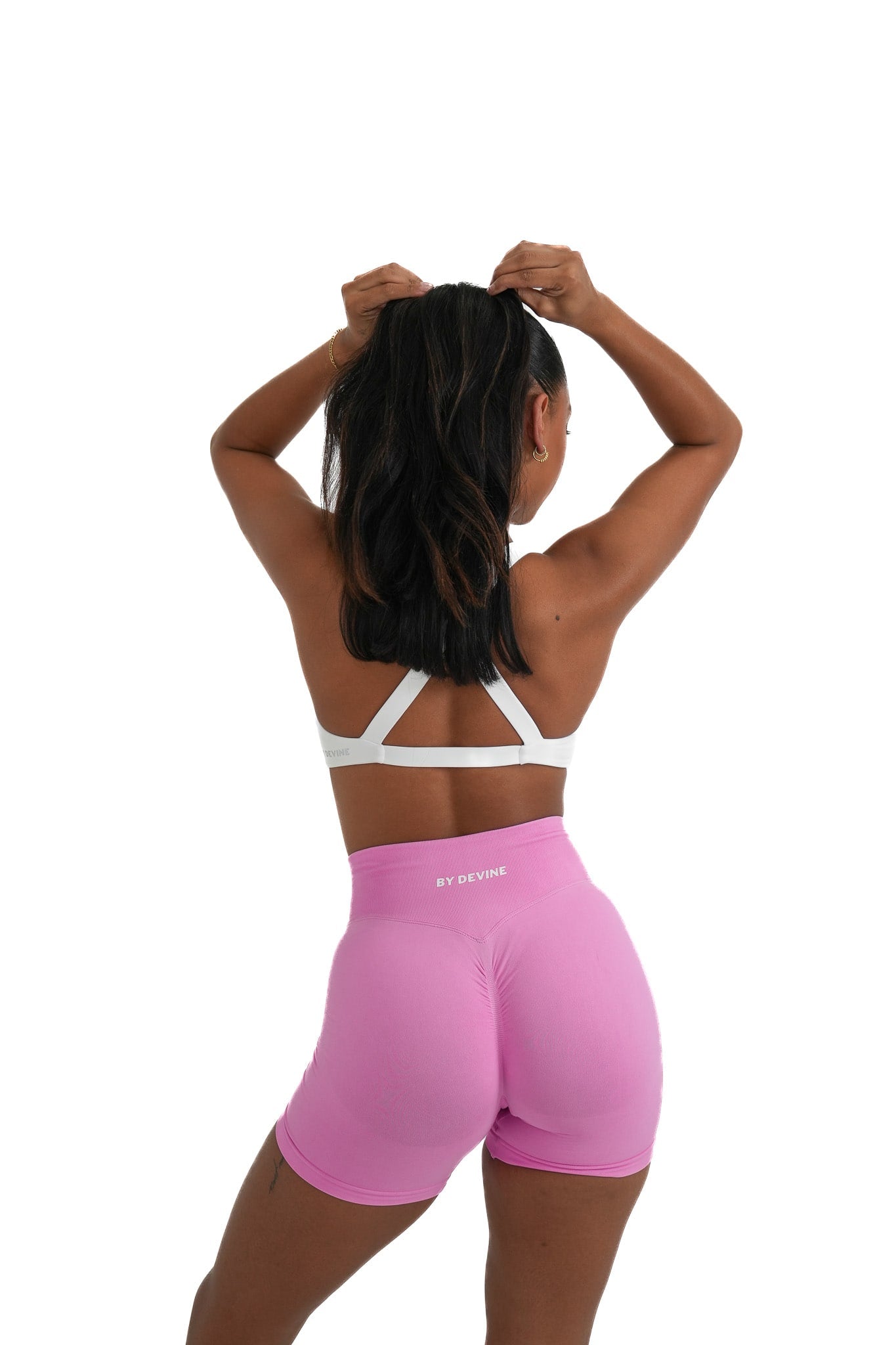 Mini Seamless Scrunch Shorts - Bubblegum Pink