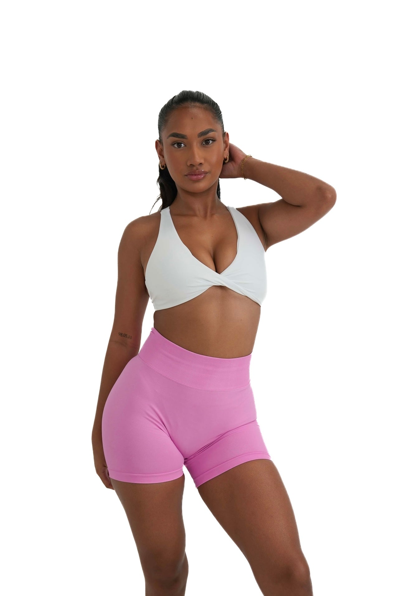 Mini Seamless Scrunch Shorts - Bubblegum Pink