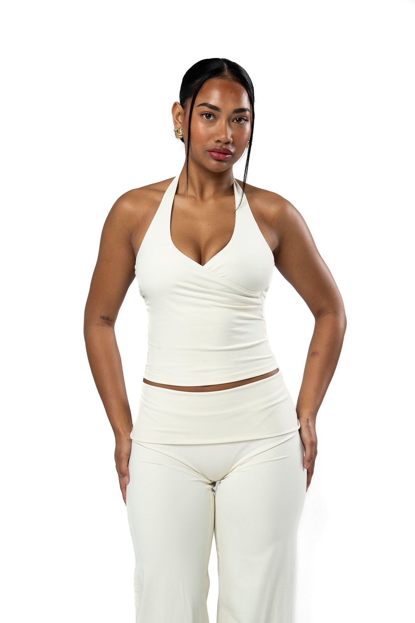 Sculpt Cross Tank - Vanilla (Preorder Dispatching Mid September)