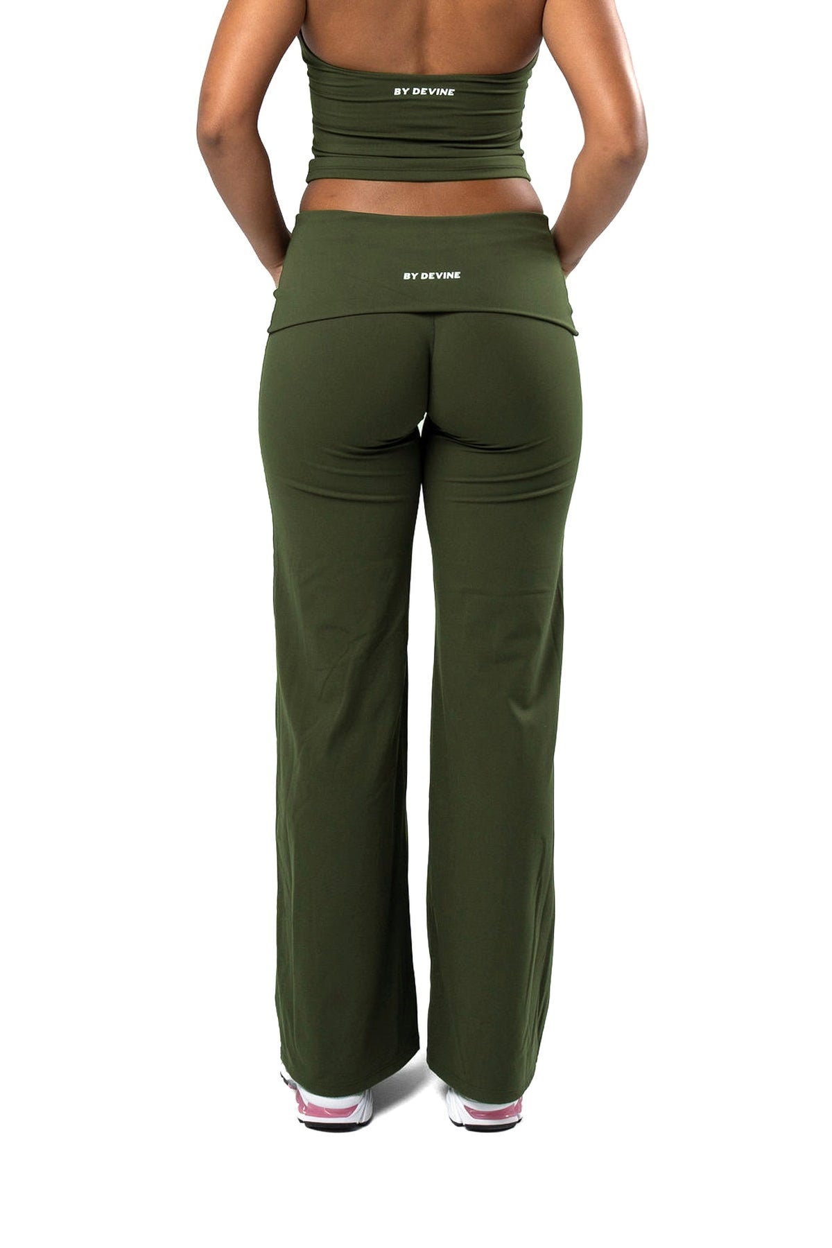 Fold Over Flares - Olive (Preorder Dispatching Early November)