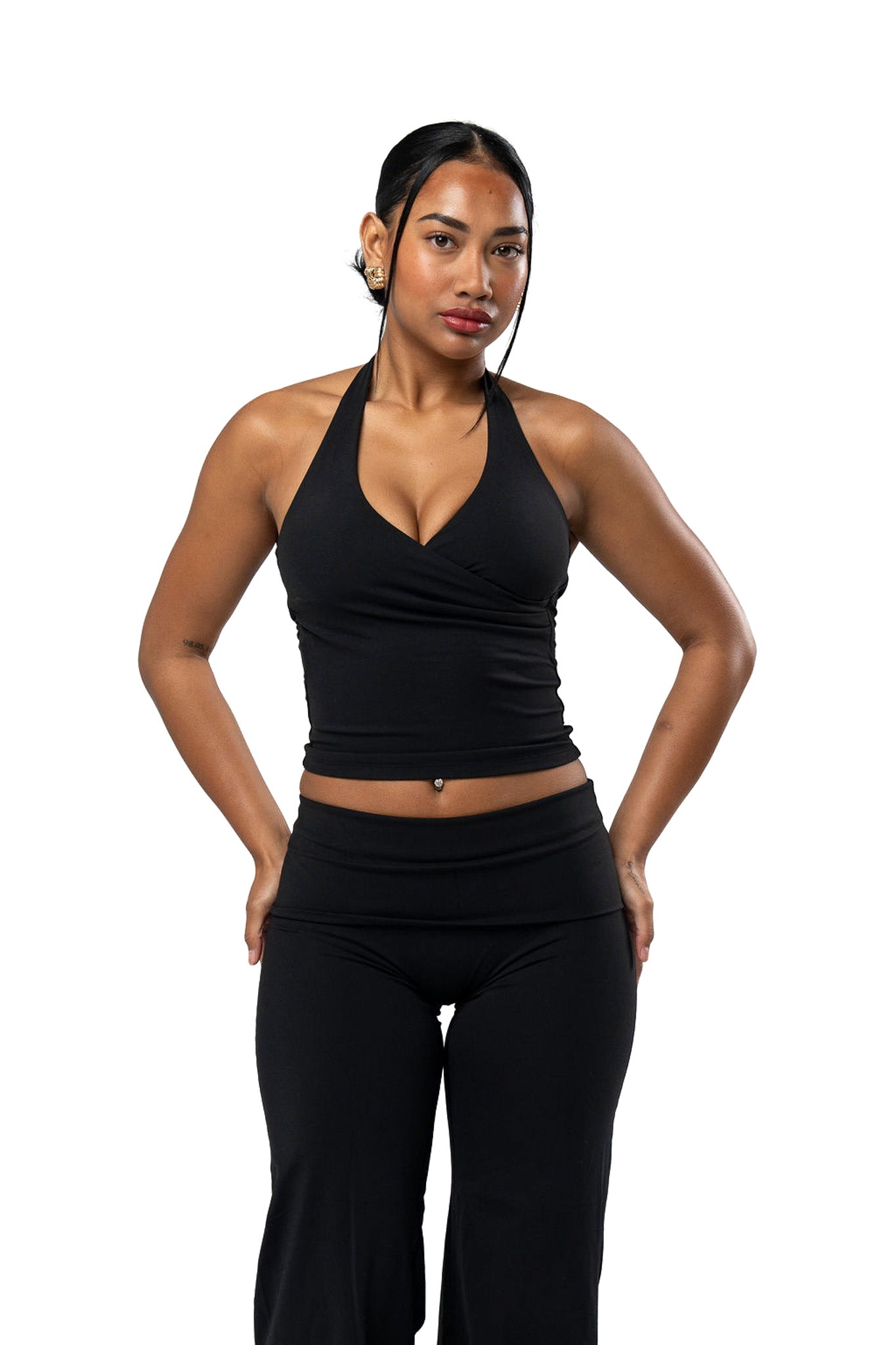 Sculpt Cross Tank - Liquorice (Preorder Dispatching Mid September)