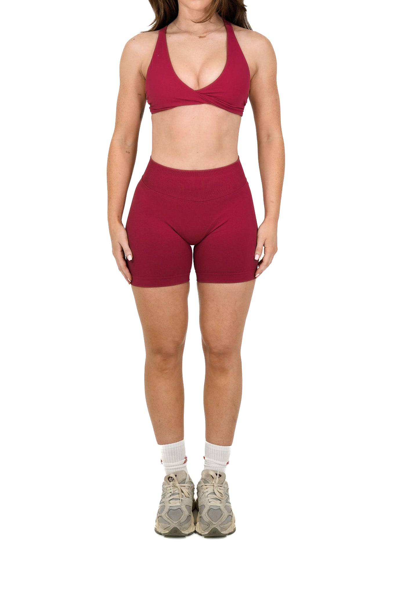 Evolve Seamless Scrunch Shorts - Raspberry