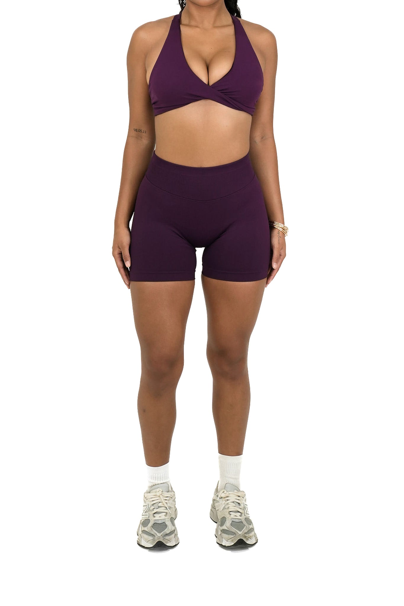 Evolve Seamless Scrunch Shorts - Purple