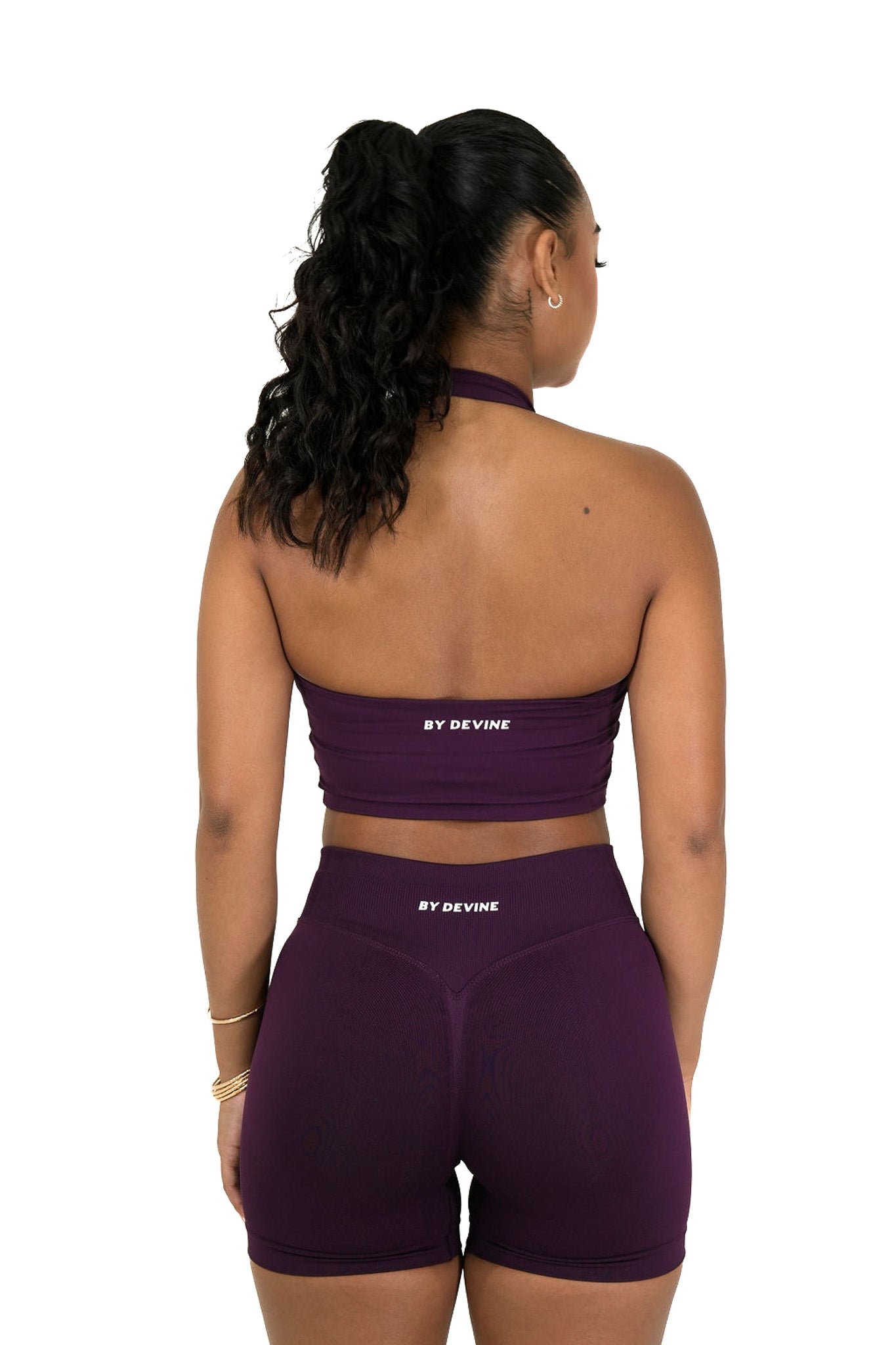 Elevate Halter Singlet - Purple