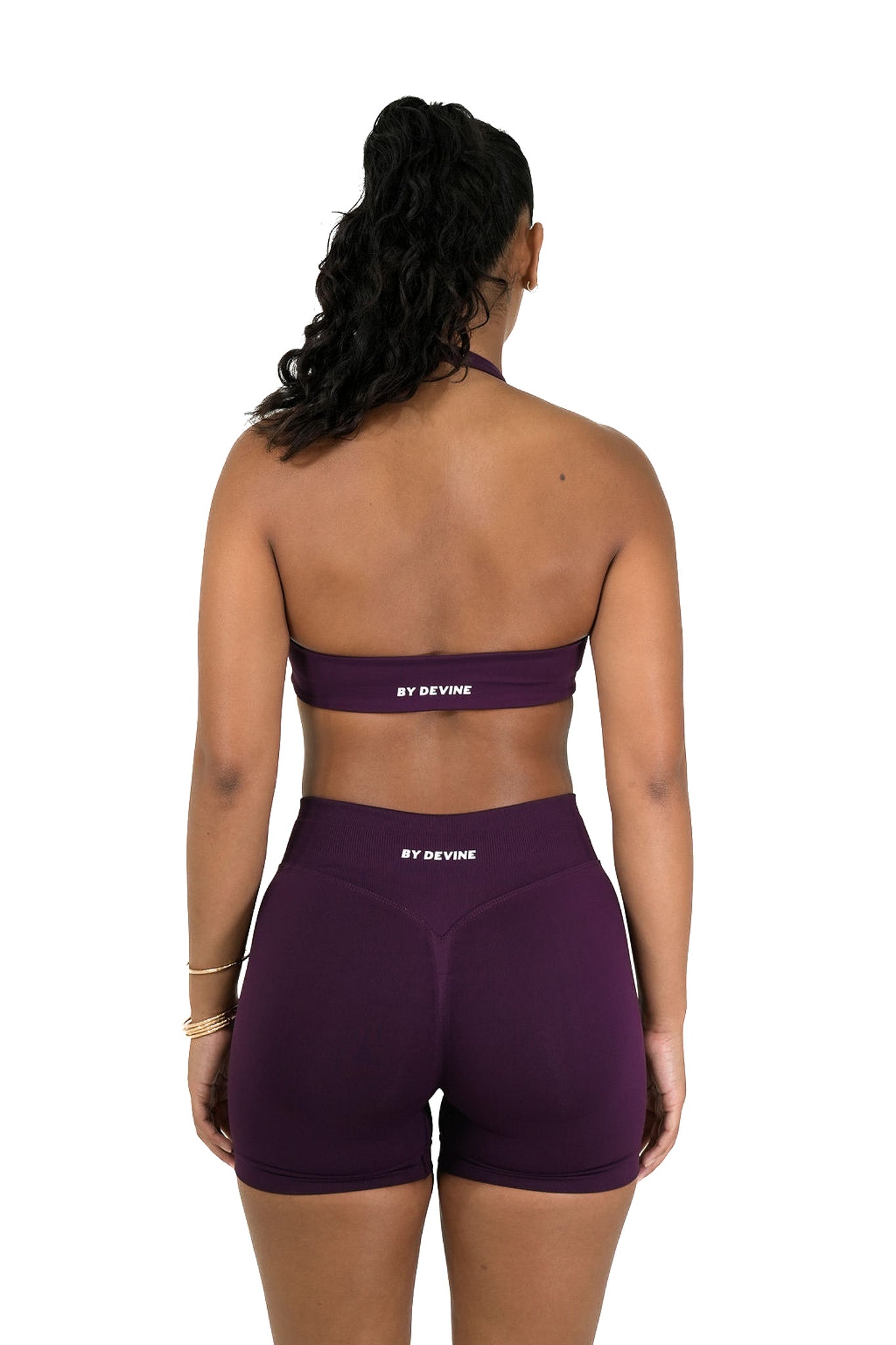 Elevate Halter Crop - Purple