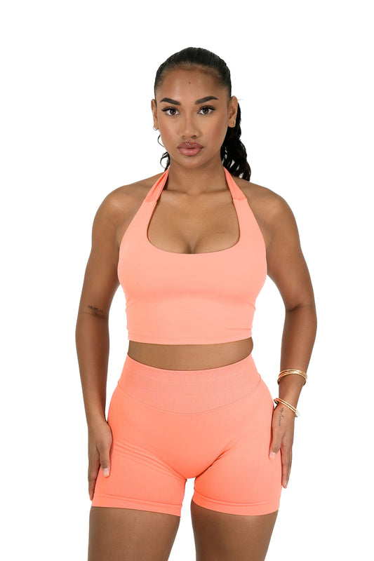 Elevate Halter Singlet - Spritz