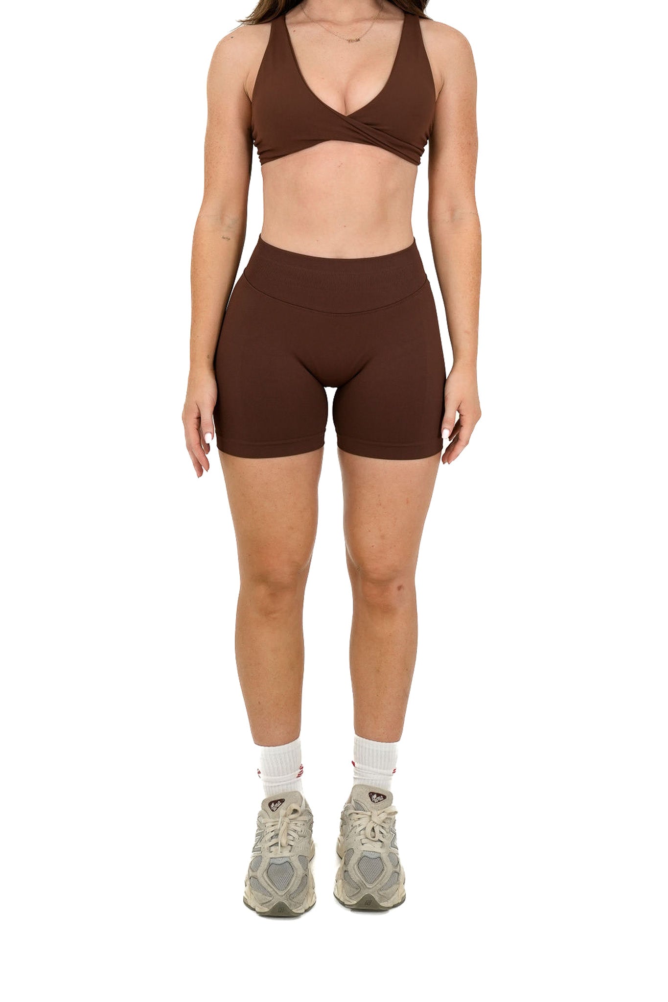 Evolve Seamless Scrunch Shorts - Espresso