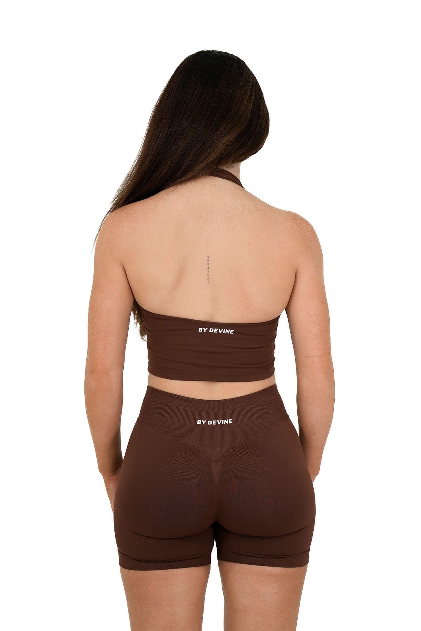 Elevate Halter Singlet - Espresso