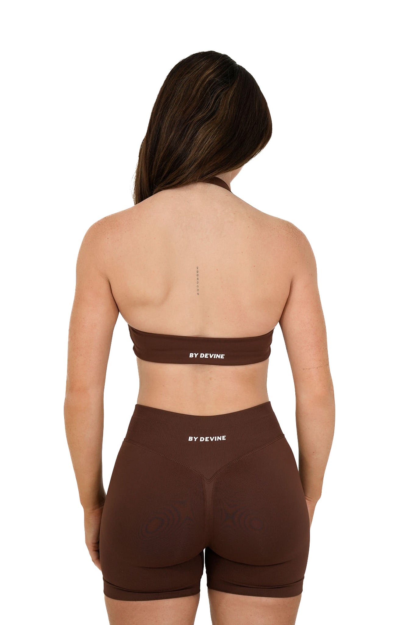 Elevate Halter Crop - Espresso