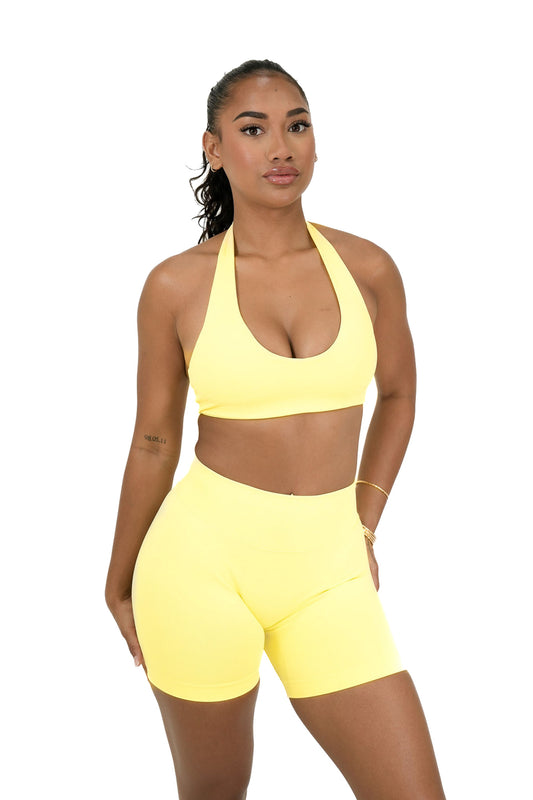 Elevate Halter Crop - Butter