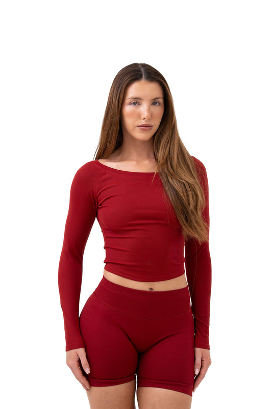 Long Sleeve Top - Cherry