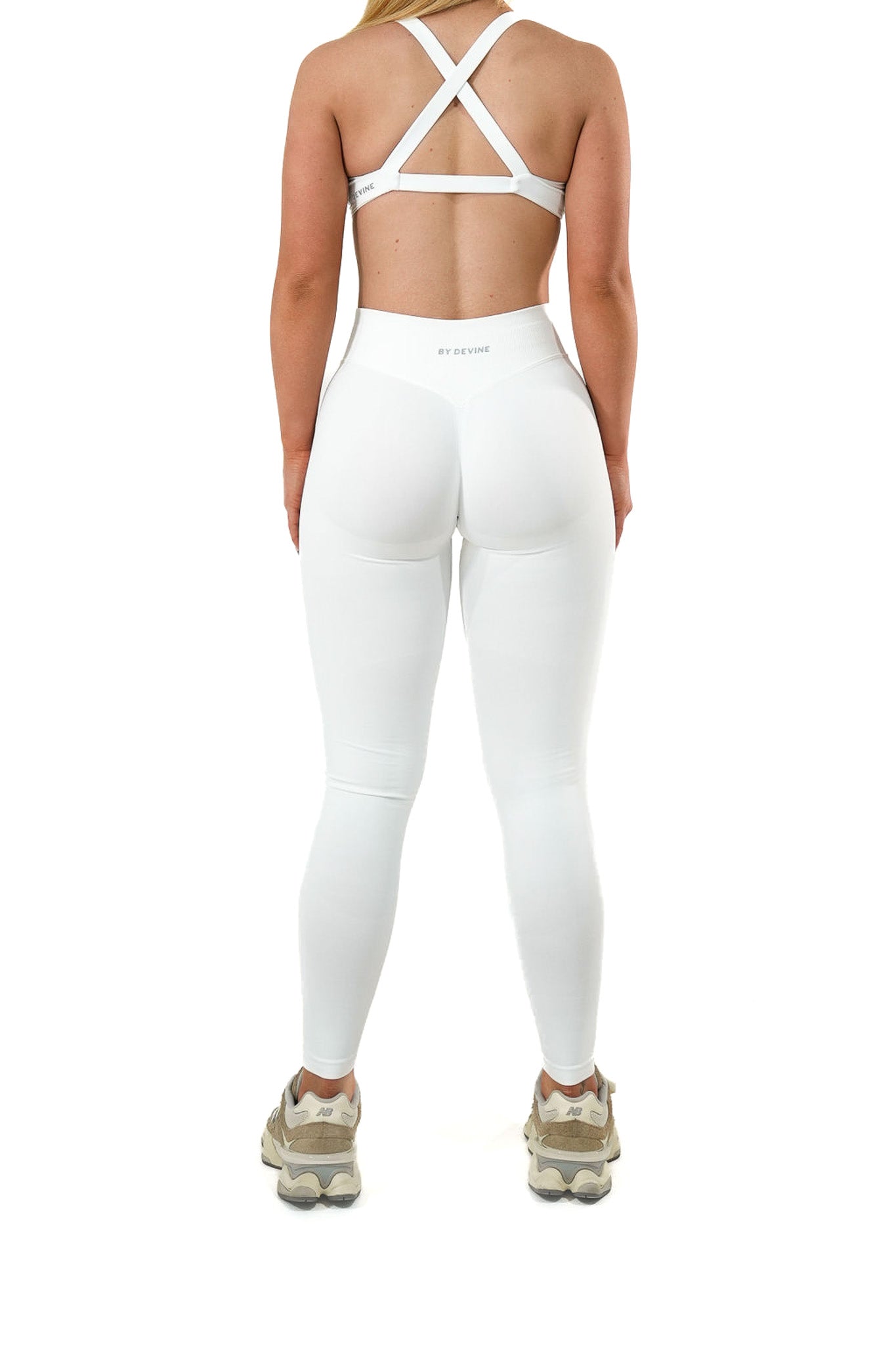 Evolve Seamless Scrunch Leggings - Pure White