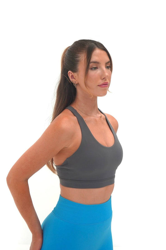 Everyday Performance Bra - Space Grey - by devine co