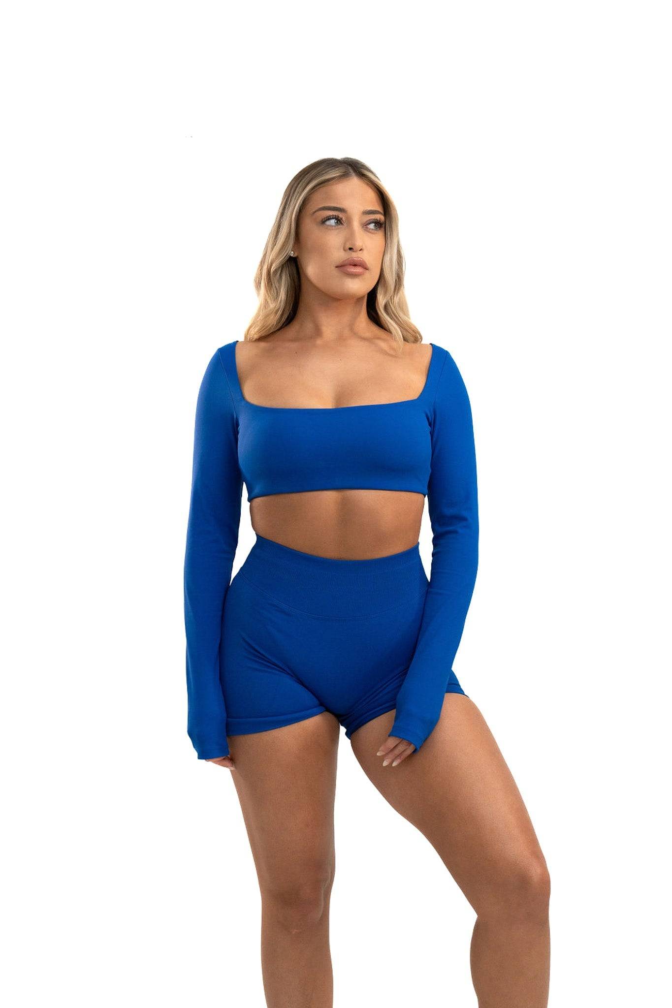 Evolve Long Sleeve Crop - Dusk - by devine co